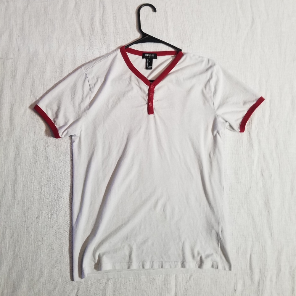 ◇WHITE AND RED TEE◇